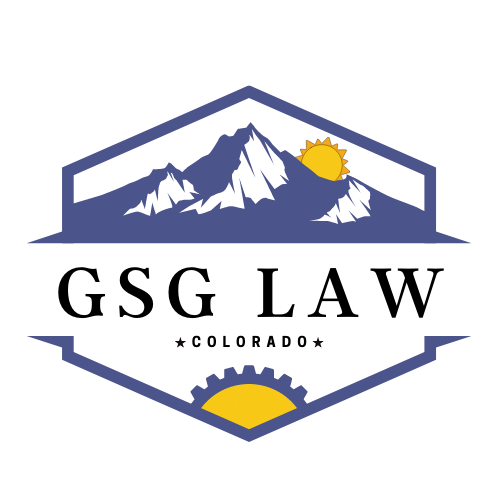 Image of logo for GSG Law of the Law Office of Colorado providing legal services for personal injury accidents in Colorado.