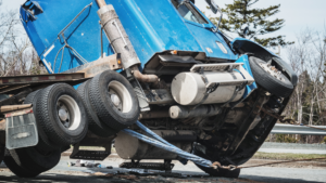 Image of a commercial truck accident