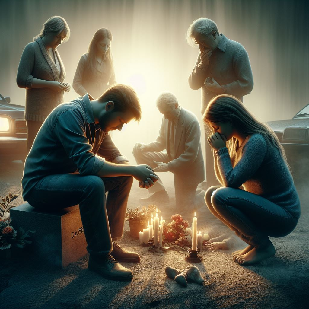 Image of a family experiencing the lost of a loved one. They experienced wrongful death in Colorado due to an accident.